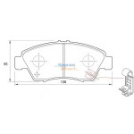 Stone Brake Pad Set Front SP15520