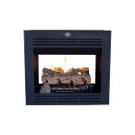 Built-in 940 Double Sided Firebox Vent Free Fireplace