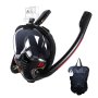 Full Face Snorkel Mask With New Breathing System Leak Proof 180 Degree Panoramic HD View Snorkeling Mask With Camera Mount