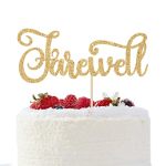 Farewell Cake Topper We Will Miss You Farewell Cake Decorations Graduation going Away retirement goodbye Party Decorations Gold