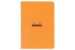 Rhodia Orange Classic Stapled Notebook A5 Squared