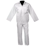 White Conti Suit 2 Piece Poly Cotton - White 44
