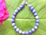 Sodalite Bead Bracelet Med Round Bead A237