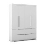 Modern 4 Door Wardrobe Available In 2 Colours