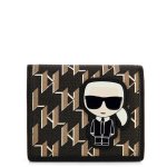 K/ikonik Monogram Card Holder - Black