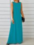 Maxi Tank Dress Sleeveless Solid Casual Every Day Dress Women's Clothing