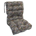 Blazing Needles 22-INCH By 45-INCH Tufted Indoor Seat back Chair Cushion Multiple Fabrics - 22 X 45 Route 66