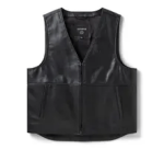Willie G Skull Reflective Leather Vest