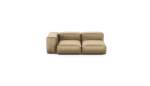 Two Module Chaise Sofa - Velvet - Caramel - 199CM X 115CM