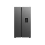 TCL 578L Nett No Frost Inverter Side By Side Refrigerator - Grey + Free F117SDG Bar Fridge