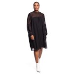 Donnay Plus Size Smart A-line Peasant Dress - Black