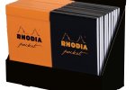 Rhodia Black Head Stapled Pad Lined With Margin A4