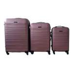 Smte-infinite Quality Travel Ware 3 Piece Luggage Set Rose C3 With Keychain