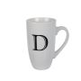 Kitchen Accessories - Mug - Letter 'd' - Ceramic - White - 8 Pack