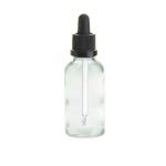 30ML Clear Glass Aromatherapy Bottle With Pipette - Black 18 78