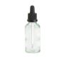 30ML Clear Glass Aromatherapy Bottle With Pipette - Black 18/78