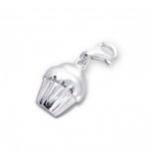 C205-C16305 848 - Sterling Silver Cupcake Dangle Charm