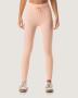 Ribbed Statement Scrunch-bum Legings - Salmon - Large