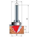Fillet Ogee Groove Router Bit D-28.0MM X H-14.4MM X H-64.1MM X C-28.0MM X R-4.0MM X A-12MM 39-52812P