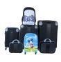 5-PIECE Abs Luggage Trolley Set With Mickey Mouse Case & Buffalo Schoolbag