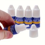 Strong Bond Transparent Nail Glue For Acrylic Nails - No-wipe Adhesive For Rhinestones Gem & Press-on Nails - Long-lasting Manic
