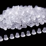100 Pairs Simple Fashion Daily Versatile Anti-drop Hypoallergenic Transparent Silicone Ear Clog Useful Practical Small Business