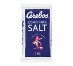 Cerebos Iodated Sea Salt Iodized Namak Value Pack 1KG - Fine Pouring Grain Evaporated Sea Salt For Flavoring South African & Ind