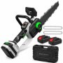 12 Inch 800W Cordless Chainsaw With 2 Batteries For Easier Branch Cutting