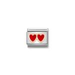 Composable Classic Link Double Red Heart