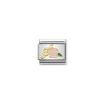 Composable Classic Link Treble Clef With Pink Rose