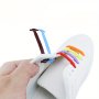 16pcs/set Silicone Free-Tie Elastic Shoe Laces For Skates Casual Shoes Sneakers Martin Shoes Suitable For Women & Men