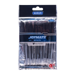 Marlin Joymate Transparent Medium Point Pens 10'S Black Pack Of 12
