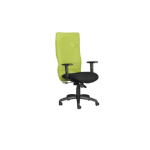Nikki High Back Fabric Chair Black With T Arms