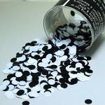 Confetti Circle 1 4" Black White Mix - Retail Pack 8687 QS0
