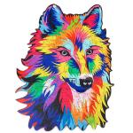Wooden Animal 169PC Jigsaw Puzzle Wolf