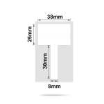 NB203 - - B1 B21 B3S B4 - 38X55MM - 130 White Cable Labels