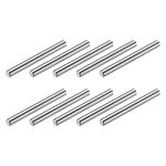 Metallixity Dowel Pin 5X45MM 15PCS 304 Stainless Steel Shelf Support Pegs Pin Fastener Elements - For Metal Devices Furniture In