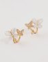 Goldair Gold Plated Cubic Zirconia Butterflies MINI Hoop Earrings