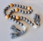 Grey & Brown Beads – 130CM