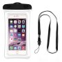 Waterproof Smartphone Case Max Cellphone Size 6.5" White