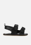 PoP Candy Twin Buckle Sandals - Black