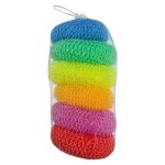 Habitat Plastic Scourers Cleaners Colourful 6 Piece