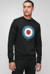 Ben Sherman Mens Target Crew Sweater In Black - Black XS