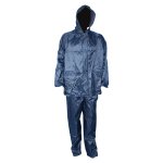 Pvc Rubberised Rain Suit Navy