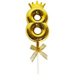 Gold Shiny 8 Eight Topper