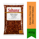 Ramdev Pizza Chilli Red Chilli Flakes 400G - Premium Pure Dried Chilli Flakes For Pizza Pasta & Continental Dishes Delivers Spic