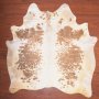 A Grade Cow Hide 054 Brown/white XL - Extra Large / Brown/white / Panelled