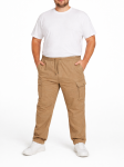 Mens Cargo Elasticated Pants Khaki - 60 Khaki