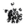 Cable Clip 6MM Round Black 20