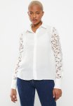 Sissy Boy Blouse With Crochet Sleeve - Off White